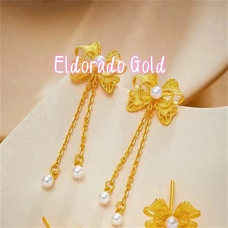 18K gold AU750 bow pearl earrings for women, fashionable and personalized exquisite earrings and earrings giftsValentine's Day g
18K gold AU750 bow pearl earrings for women, fashionable and personalized exquisite earrings and earrings giftsValentine's Day g