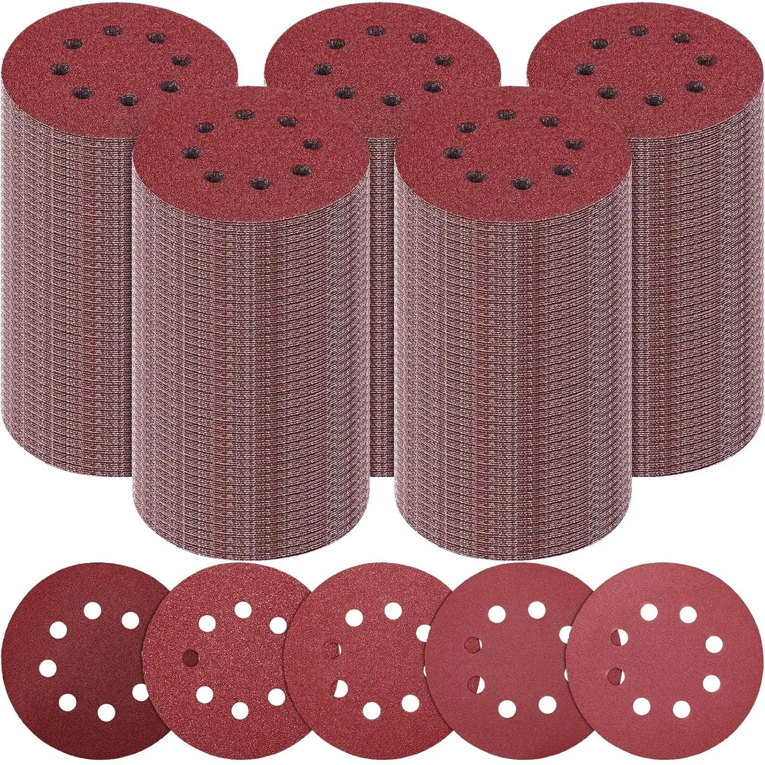 500 шт. 5-дюймовых шлифовальных дисков на липучке с различной зернистостью для орбитальных шлифмашин, для полировки дерева, металла и автомобилей
500 шт. 5-дюймовых шлифовальных дисков на липучке с различной зернистостью для орбитальных шлифмашин, для полировки дерева, металла и автомобилей