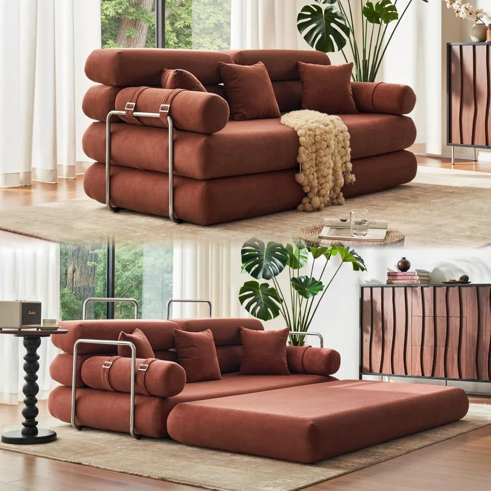 Convertible Sleeper Sofa - 35'' High-Back Floor Couch Bed - Folding Sofa Bed with Rounded Arm Supports - Floor Sofa Lounge
Convertible Sleeper Sofa - 35'' High-Back Floor Couch Bed - Folding Sofa Bed with Rounded Arm Supports - Floor Sofa Lounge