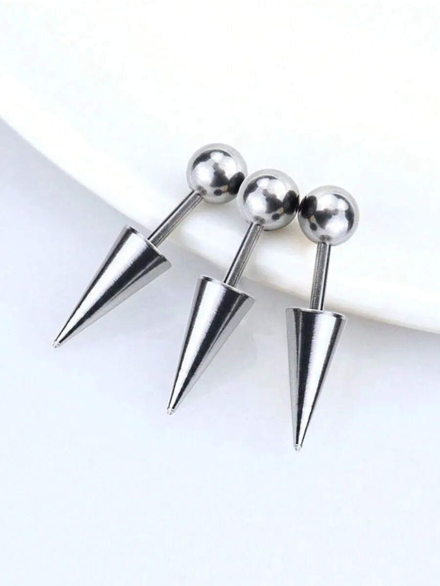 3pcs Stainless Steel Spike Helix Cartilage Earring Punk Style Body Piercing Jewelry
3pcs Stainless Steel Spike Helix Cartilage Earring Punk Style Body Piercing Jewelry