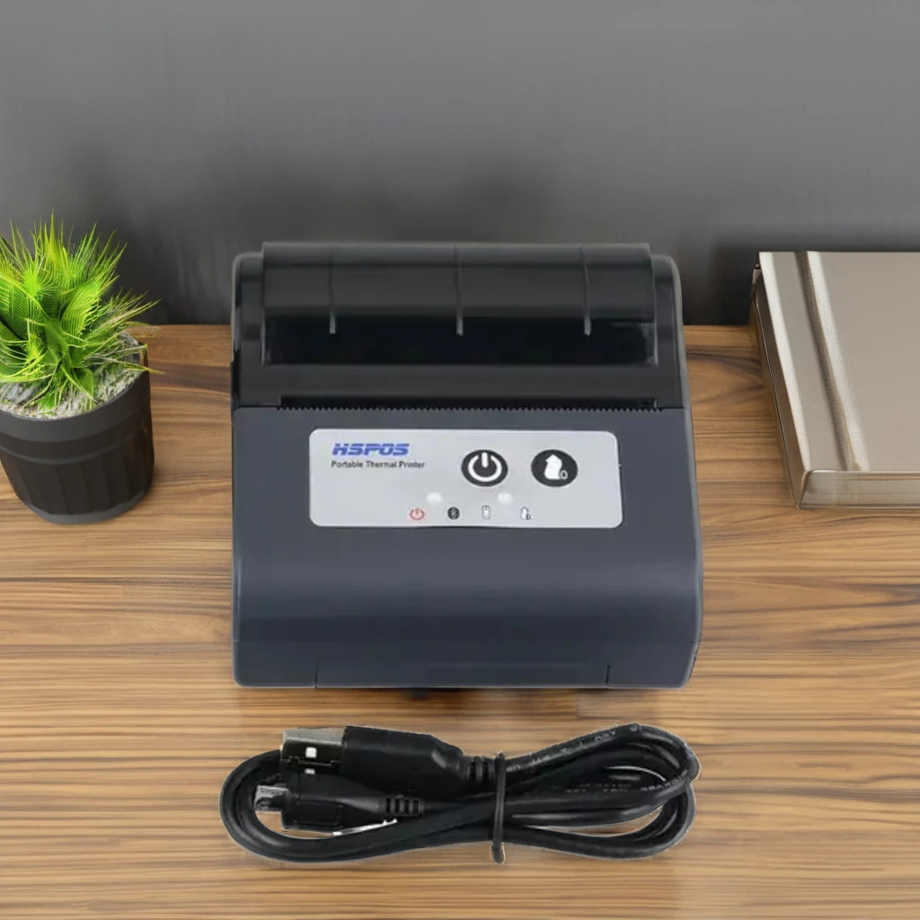 ATU&UTV80mm Handheld Receipt Printer with 203dpi Resolution USB for Interface Compact Structure for Field Transactions in Stock