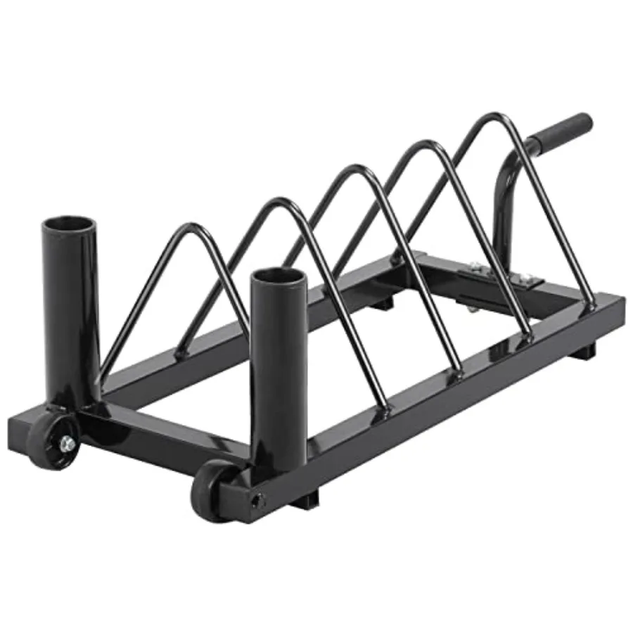 Horizontal Barbell Bumper Plate Rack Holder for Olympic Bar Storage with Ergonomic Handle and Smooth-Running Wheels Ideal for H
Horizontal Barbell Bumper Plate Rack Holder for Olympic Bar Storage with Ergonomic Handle and Smooth-Running Wheels Ideal for H