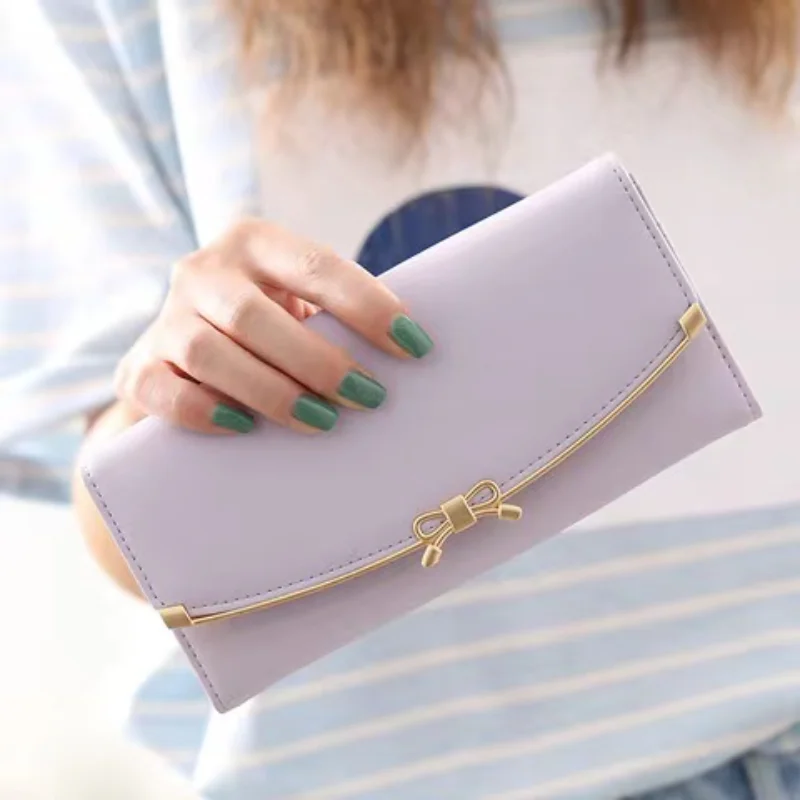New Women's Purse Long Version Bow Multi-card Coin Purse PU Leather Wallet and Purse Small Fresh Clutch Bag
New Women's Purse Long Version Bow Multi-card Coin Purse PU Leather Wallet and Purse Small Fresh Clutch Bag