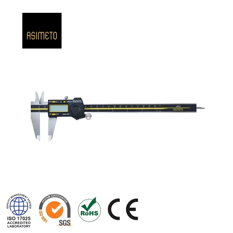 High Quality Stainless Steel Oil Proof Waterproof Absolute Digital Vernier Caliper 0-200mm 0-8 Inch Digimatic Measuring Tool
High Quality Stainless Steel Oil Proof Waterproof Absolute Digital Vernier Caliper 0-200mm 0-8 Inch Digimatic Measuring Tool