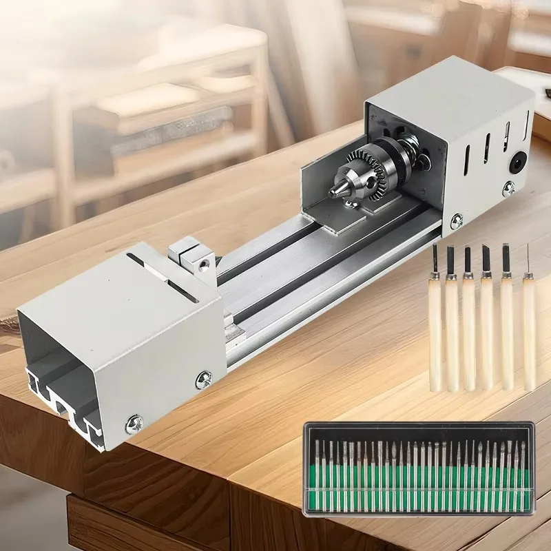 【Fashionable】Mini Wood Lathe Machine 12-24VDC DIY Woodworking Tool For Buddha Pearl Beads Grinding Polishing Rotary Drill Woodwo
【Fashionable】Mini Wood Lathe Machine 12-24VDC DIY Woodworking Tool For Buddha Pearl Beads Grinding Polishing Rotary Drill Woodwo