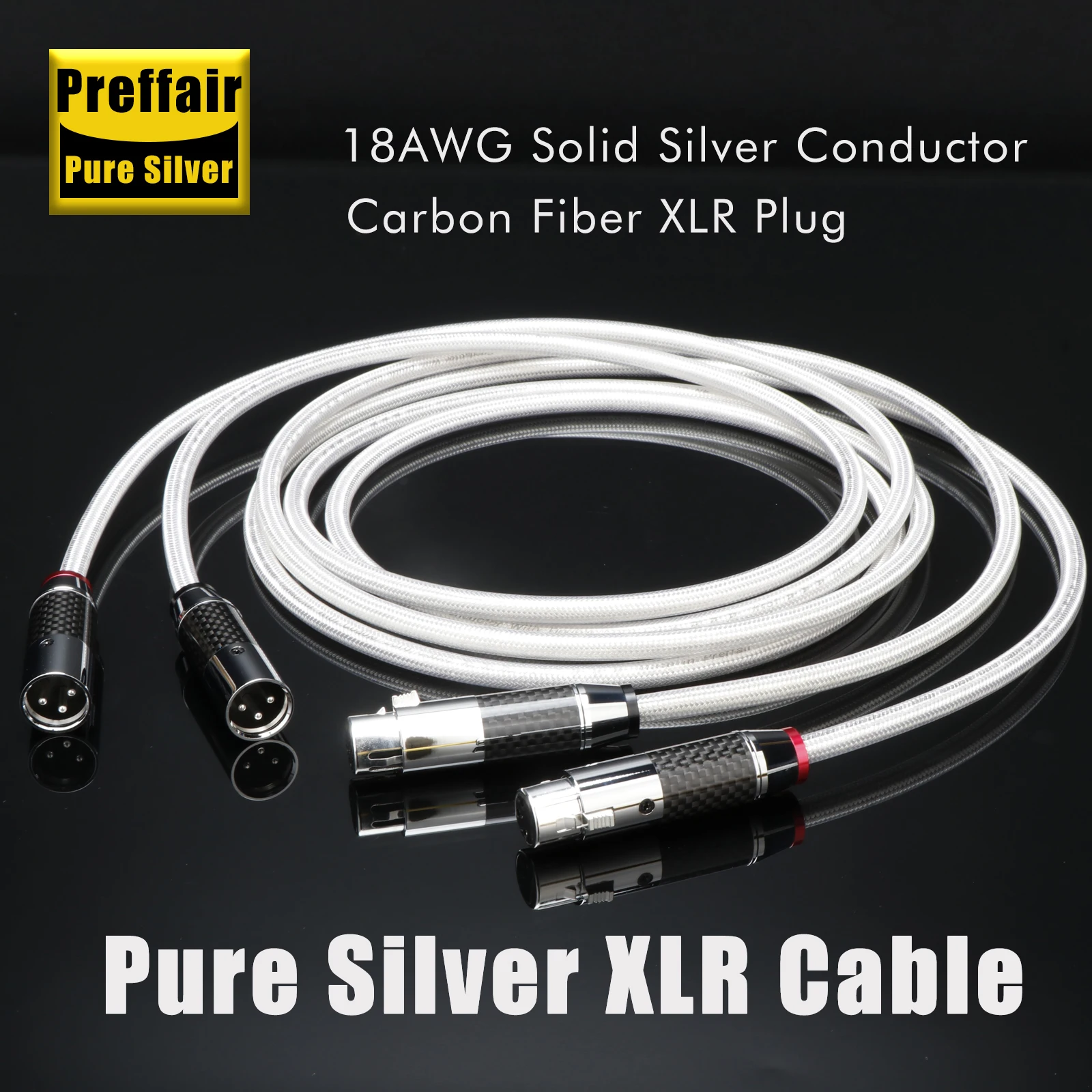 Preffair X451 Pure Silver xlr cable Carbon Fiber RCA To rca Cable HiFi Audio Interconnect Solid PSS Pure Silver Core aux cable
Preffair X451 Pure Silver xlr cable Carbon Fiber RCA To rca Cable HiFi Audio Interconnect Solid PSS Pure Silver Core aux cable