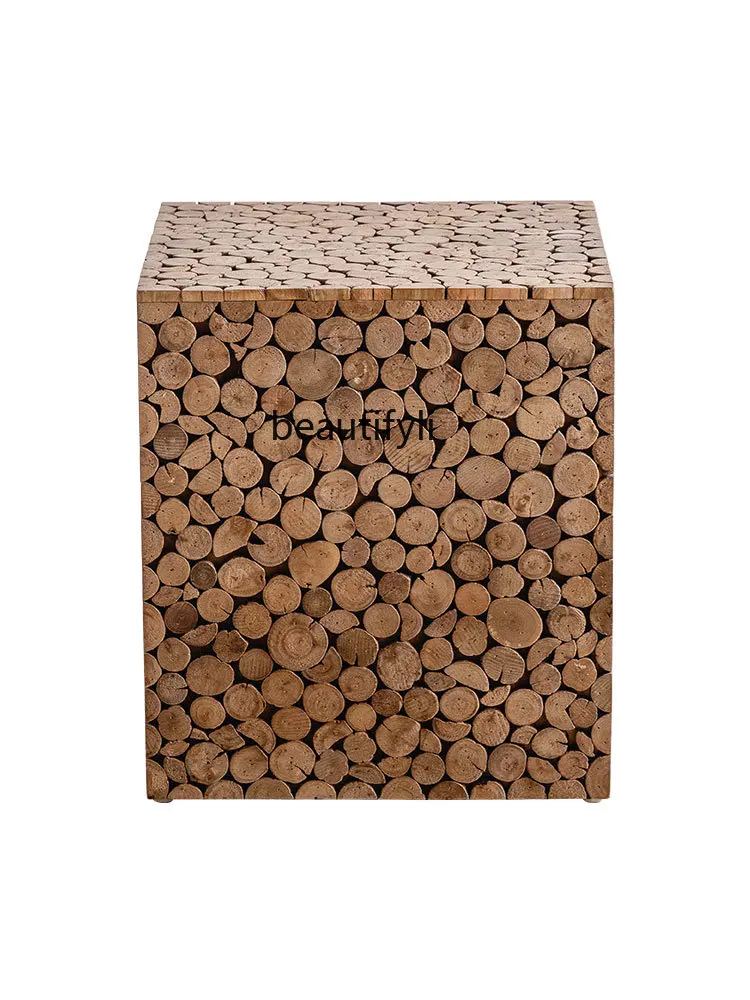 Log Sofa Side Table Quiet Style Home Bedroom Bedside Eight-Immortal Table Art Design Small Coffee Table
Log Sofa Side Table Quiet Style Home Bedroom Bedside Eight-Immortal Table Art Design Small Coffee Table