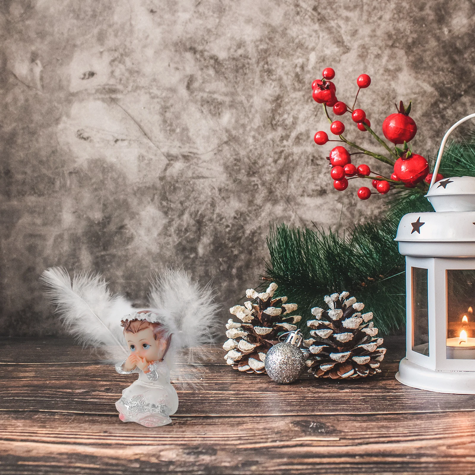 3Pcs Resin Angel Statue Christmas Decor Versatile Placement for Bookshelves Dining Tables Holiday Celebrations
3Pcs Resin Angel Statue Christmas Decor Versatile Placement for Bookshelves Dining Tables Holiday Celebrations