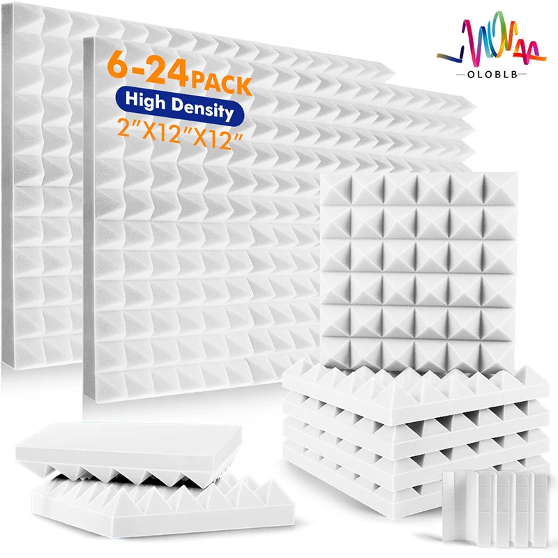 Pyramid Shaped Acoustic Foam Panels, Fire Resistant, Sound Proof Padding, KTV Acoustic Treatment Foam, 6 Pcs, 12 Pcs, 24 Pcs
Pyramid Shaped Acoustic Foam Panels, Fire Resistant, Sound Proof Padding, KTV Acoustic Treatment Foam, 6 Pcs, 12 Pcs, 24 Pcs