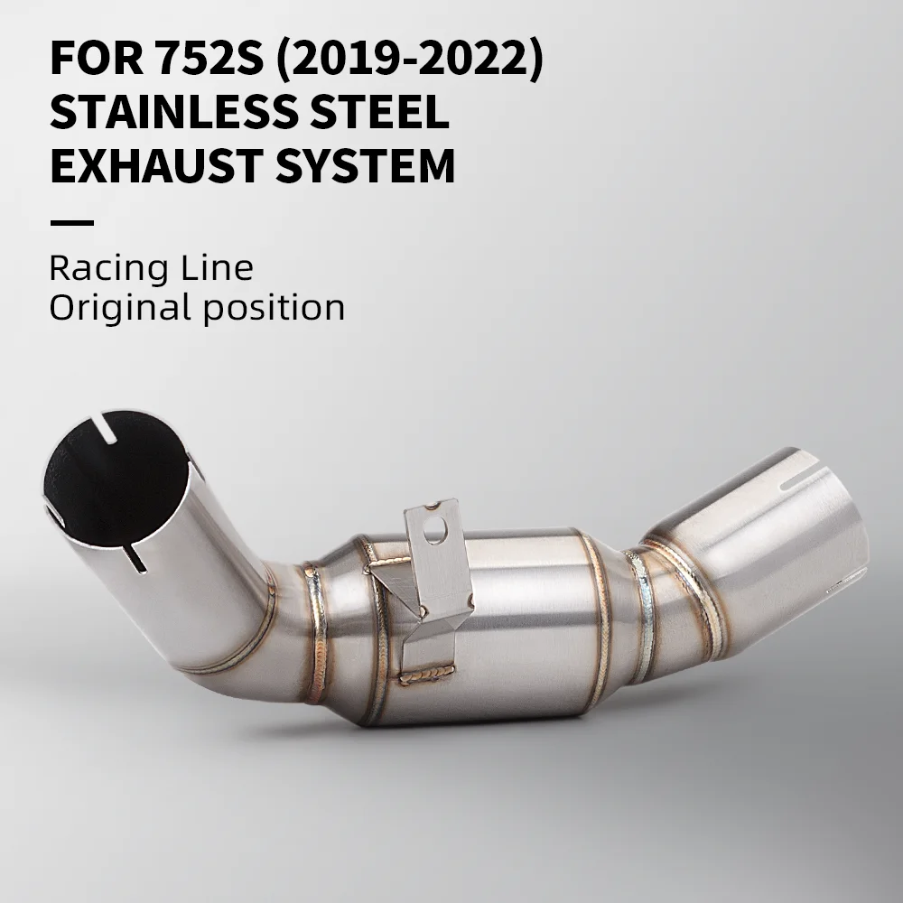 Motorcycle Exhaust Stainless steel Escape Moto Muffler Mid Tube Middle Link Pipe Slip On For Benelli 752 752S BJ750GS BJ 750GS 
Motorcycle Exhaust Stainless steel Escape Moto Muffler Mid Tube Middle Link Pipe Slip On For Benelli 752 752S BJ750GS BJ 750GS
