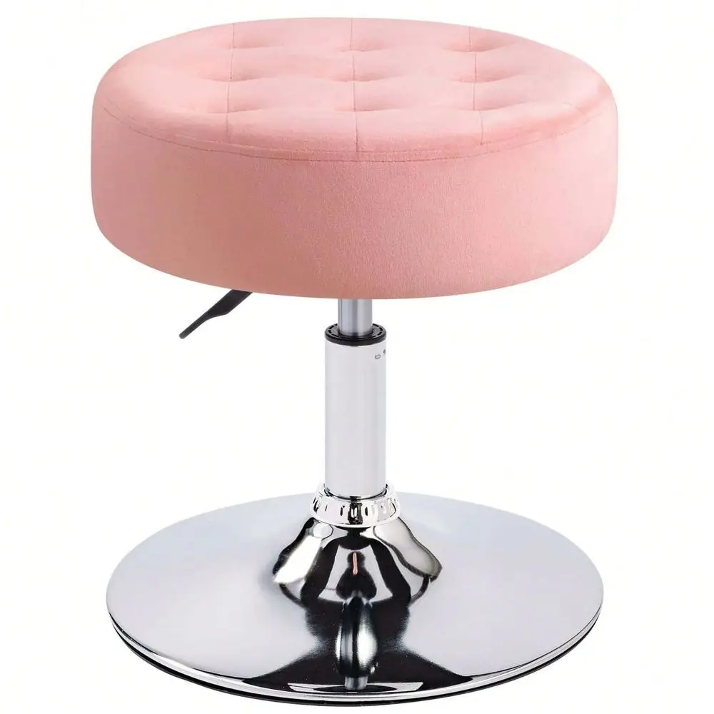 Wide Vanity Stool For Makeup Room MidCentury ButtonTufted Faux Leather Round Ottoman For Bedroom Luxurious Swivel Adjustable Fo
Wide Vanity Stool For Makeup Room MidCentury ButtonTufted Faux Leather Round Ottoman For Bedroom Luxurious Swivel Adjustable Fo