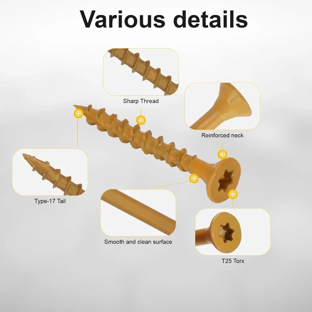 Саморезы по дереву VKKM 64 мм подходят для мебели, столярных работ и украшения дома.
Саморезы по дереву VKKM 64 мм подходят для мебели, столярных работ и украшения дома.
