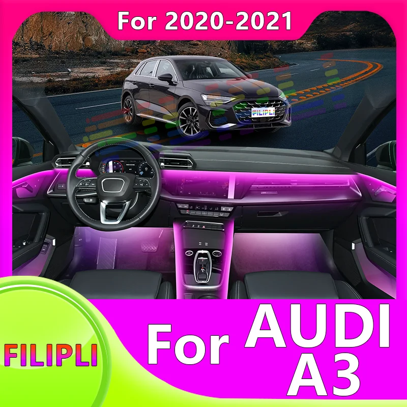 FILIPLI For The AUDI A3 For 2020-2021 Multi color Car Ambient Lights USB Powered Easy Installation Acrylic Car Interior Lights
FILIPLI For The AUDI A3 For 2020-2021 Multi color Car Ambient Lights USB Powered Easy Installation Acrylic Car Interior Lights