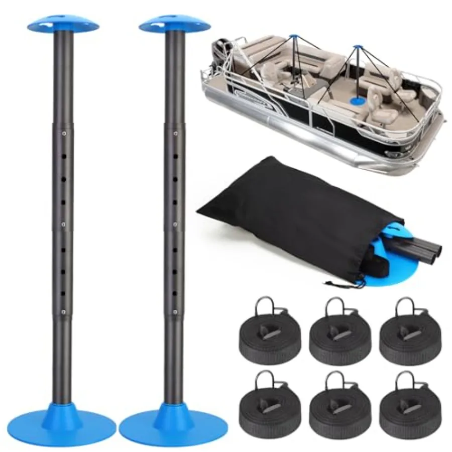 Windproof Boat Cover Support Pole System with 8 Adjustable Heights Telescoping Steel Furniture Cover Support Poles 8"-57" with
Windproof Boat Cover Support Pole System with 8 Adjustable Heights Telescoping Steel Furniture Cover Support Poles 8"-57" with