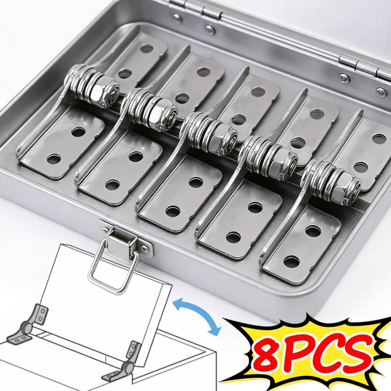 1/8Pcs Adjustable Hinge 304 Stainless Steel Damping and Positioning Capabilities Hinge L-shaped Folding Woodworking Fasteners
1/8Pcs Adjustable Hinge 304 Stainless Steel Damping and Positioning Capabilities Hinge L-shaped Folding Woodworking Fasteners