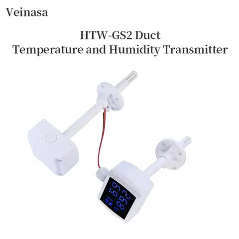 HTW-GS2 Duct Temperature and Humidity Transmitter (RS485) Indoor 0-10V With Display duct humitidy sensor  moisture sensor