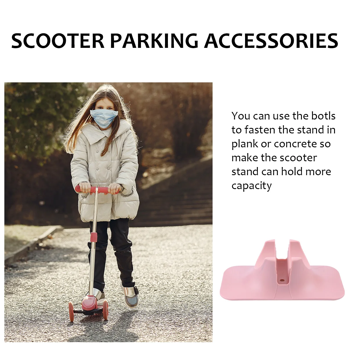 Universal Scooter Rack Parking Accessories Pink Abs Child Foldable Durable Scooter Holder Storage Kick Scooters
Universal Scooter Rack Parking Accessories Pink Abs Child Foldable Durable Scooter Holder Storage Kick Scooters