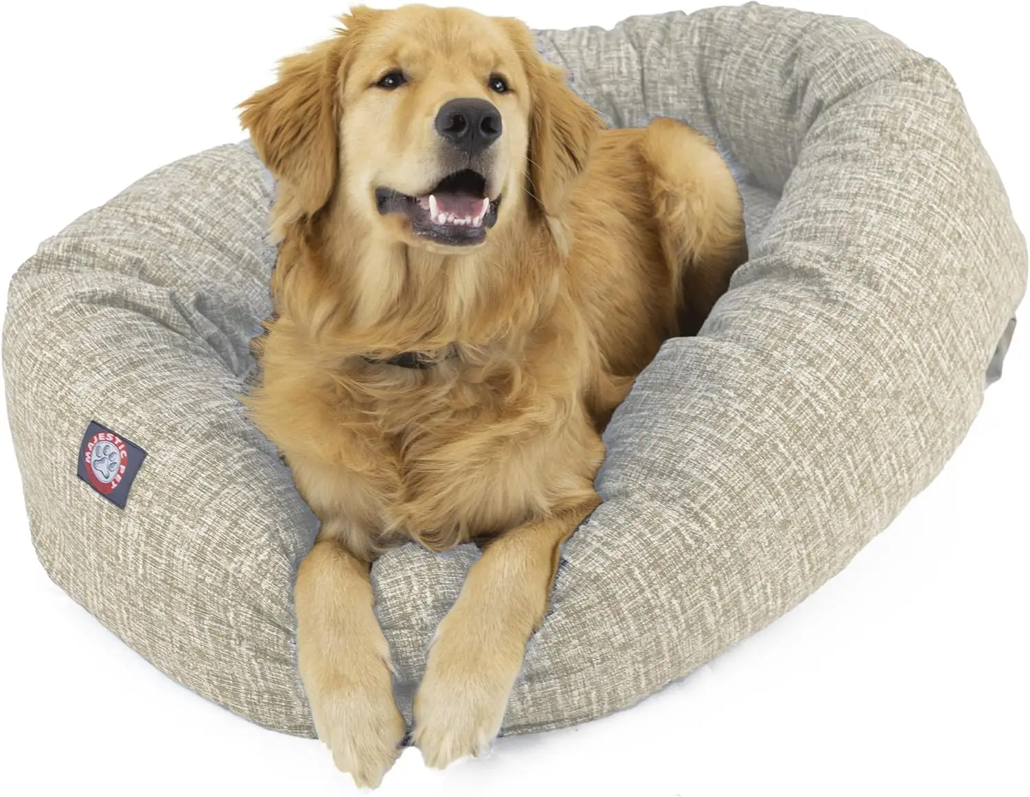Cozy Round Dog Bed with Spine Support, Washable and Waterproof Base, Large Size 40x29x9 Inches in Tan
Cozy Round Dog Bed with Spine Support, Washable and Waterproof Base, Large Size 40x29x9 Inches in Tan