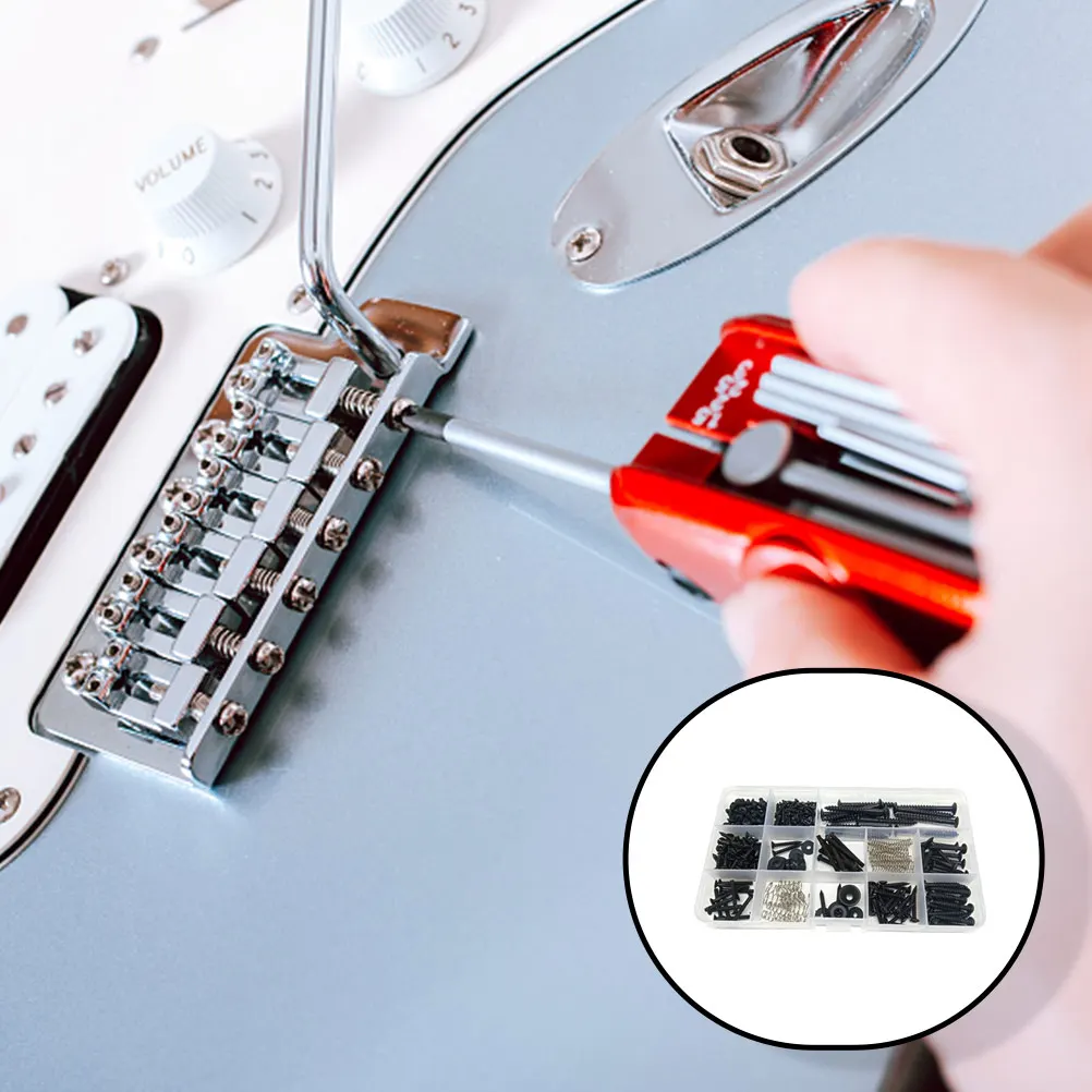 1 Set Stainless Steel Repair Screws Kit Rustproof Durable Guitar Parts Luthier Tools Mounting Accessories Bridge Pickup Ring
1 Set Stainless Steel Repair Screws Kit Rustproof Durable Guitar Parts Luthier Tools Mounting Accessories Bridge Pickup Ring