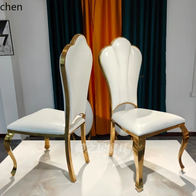 HTT light luxury stainless steel high-end dining chair hotel soft bag simple eating small apartment metal chair
HTT light luxury stainless steel high-end dining chair hotel soft bag simple eating small apartment metal chair