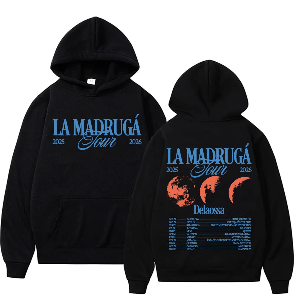 Rapper Delaossa La Madruga Tour 2026 Hoodies Men's Clothing Harajuku Hip Hop Street Sweatshirt Casual Cozy Long Sleeve Pullovers
Rapper Delaossa La Madruga Tour 2026 Hoodies Men's Clothing Harajuku Hip Hop Street Sweatshirt Casual Cozy Long Sleeve Pullovers