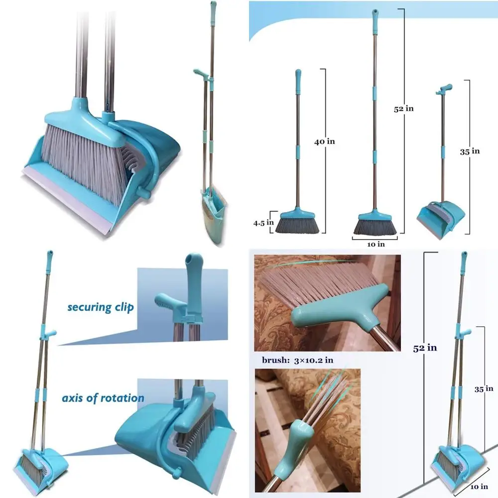 Набор метлы и совок, легкая вертикальная метла в вестибюле и кастрюля для пыли с длинной ручкой, для улицы, в помещении, для дома, кухни, комнаты o
Набор метлы и совок, легкая вертикальная метла в вестибюле и кастрюля для пыли с длинной ручкой, для улицы, в помещении, для дома, кухни, комнаты o
