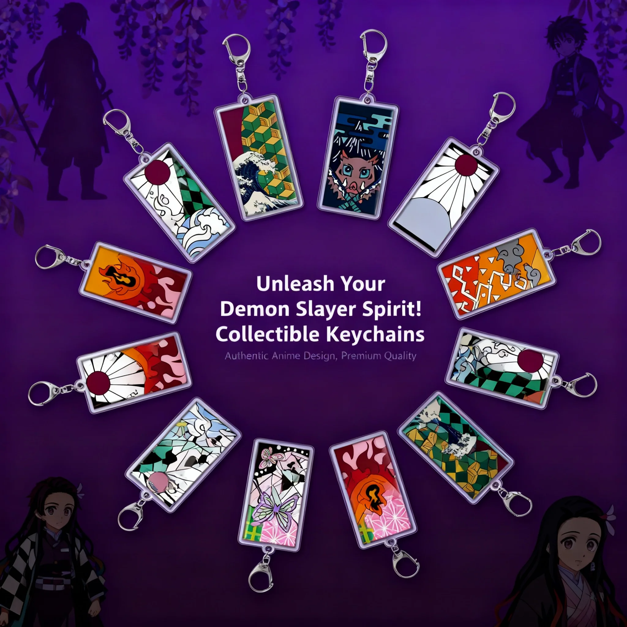 Demon Slayer Kimetsu no Yaiba Tanjiro Nezuko Acrylic Keychain Anime Merchandise Pendant Accessories Cross Border Ready Stock
Demon Slayer Kimetsu no Yaiba Tanjiro Nezuko Acrylic Keychain Anime Merchandise Pendant Accessories Cross Border Ready Stock