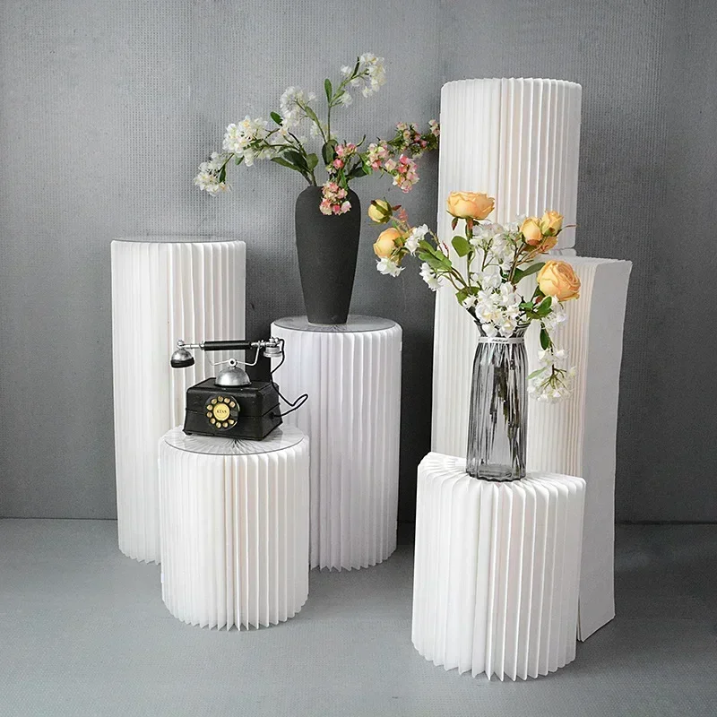 Wedding Props Deformed Folding Cylindrical Cake Dessert Table Kraft Paper Roman Column Ornaments Wedding Road Led Decoration
Wedding Props Deformed Folding Cylindrical Cake Dessert Table Kraft Paper Roman Column Ornaments Wedding Road Led Decoration