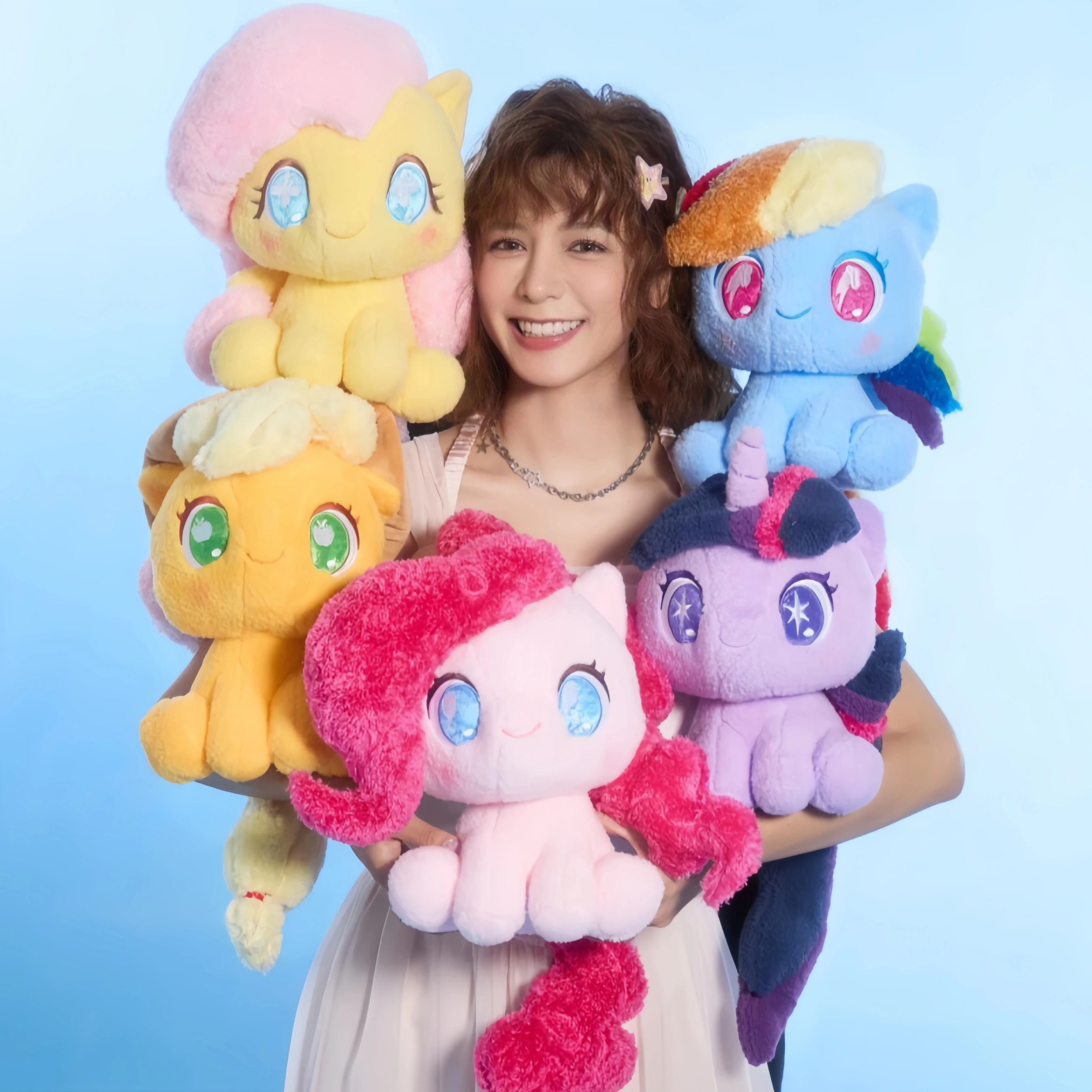 Soft Fluffy My Little Pony Applejack Twilight Sparkle Pinkie Pie Rainbow Dash Plush Toy Kawaii Friendship Is Magic Plushies Doll
Soft Fluffy My Little Pony Applejack Twilight Sparkle Pinkie Pie Rainbow Dash Plush Toy Kawaii Friendship Is Magic Plushies Doll