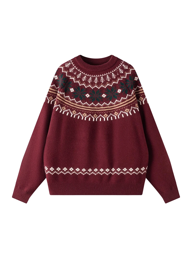 round Ne Knitted Sweater Men's Women's Faion Brand Sli Autumn Winter Base irt New Year Red Warm Sweater Trendy
round Ne Knitted Sweater Men's Women's Faion Brand Sli Autumn Winter Base irt New Year Red Warm Sweater Trendy