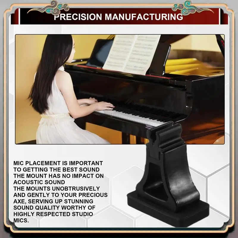 Durable Universal Condenser Microphone Stand Attachment For Piano, Piano Accessory Essentials
Durable Universal Condenser Microphone Stand Attachment For Piano, Piano Accessory Essentials