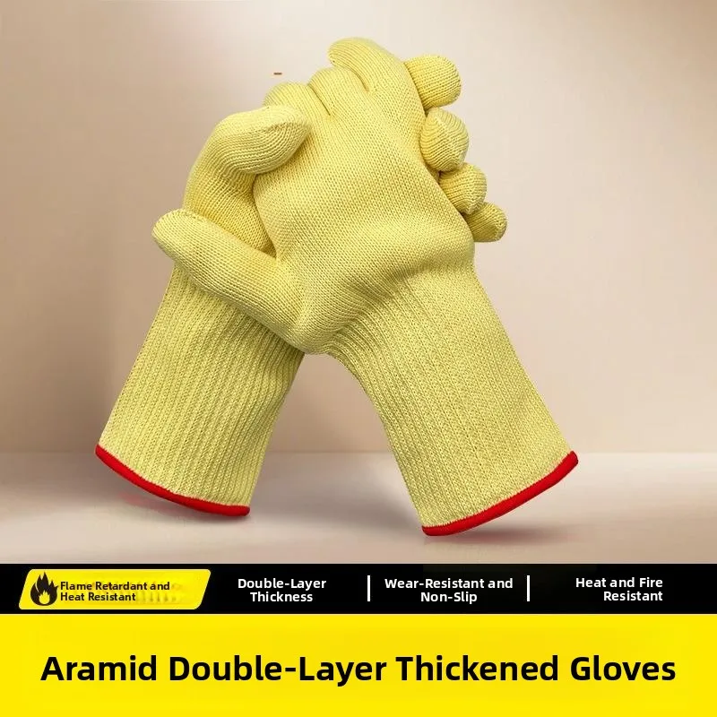 High Temperature Resistant Aramid Double Layer Gloves Fireproof Microwave Oven Operation 500 Degrees Protection Welding Bakin...
High Temperature Resistant Aramid Double Layer Gloves Fireproof Microwave Oven Operation 500 Degrees Protection Welding Bakin...