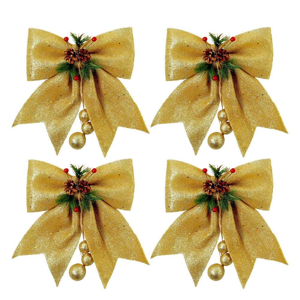 4Pcs Bow Hanging Decors Christmas naments Xmas Tree Xmas Tree Hanging Decoration Decorations Home Adornment Pendant
4Pcs Bow Hanging Decors Christmas naments Xmas Tree Xmas Tree Hanging Decoration Decorations Home Adornment Pendant