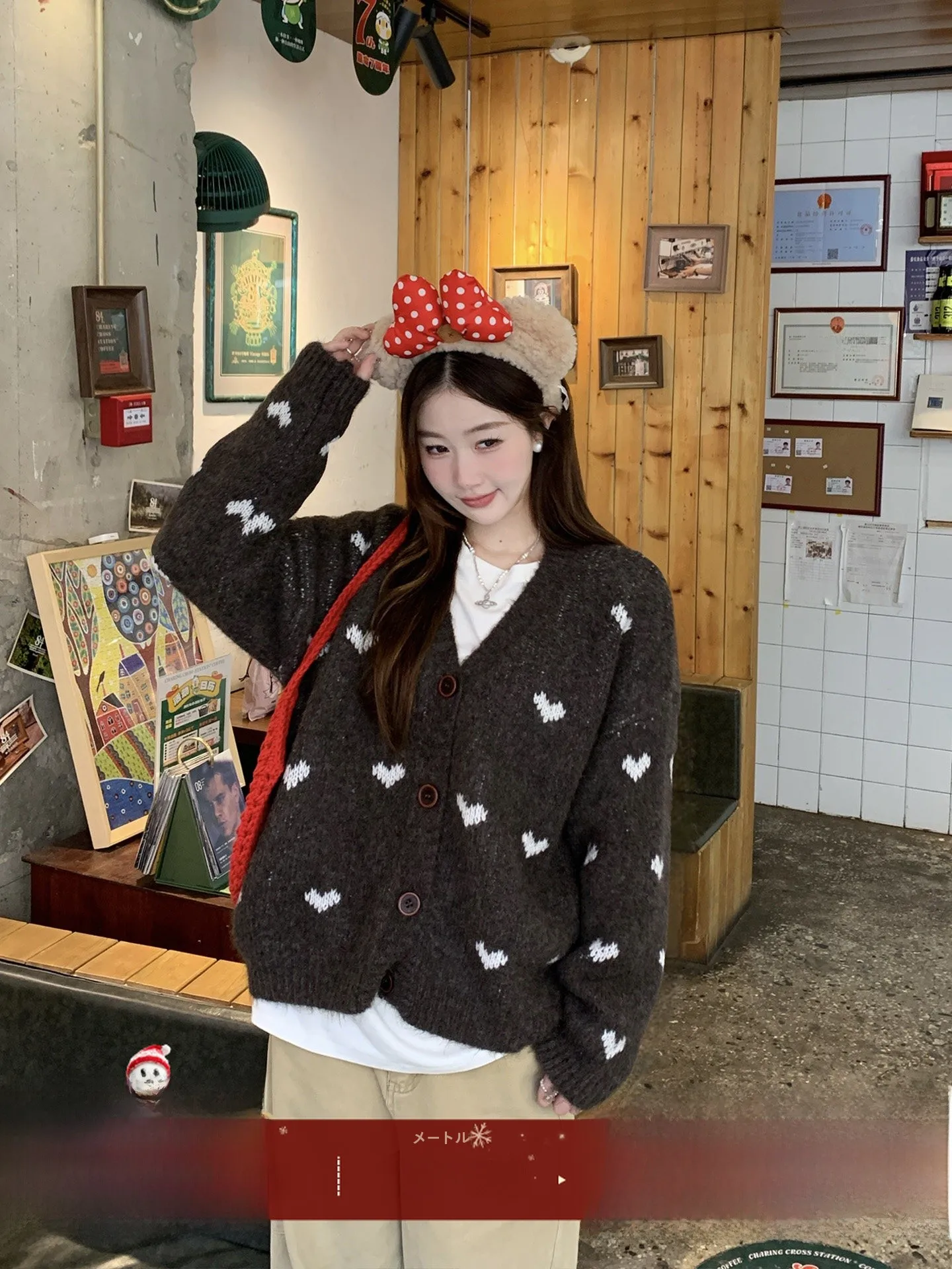 Su San San 2026 Knitted Open Cardigan Women's Early Autumn New Loose Lazy Sweater Jaet Heart Pattern Comfortable Casual Sle
Su San San 2026 Knitted Open Cardigan Women's Early Autumn New Loose Lazy Sweater Jaet Heart Pattern Comfortable Casual Sle