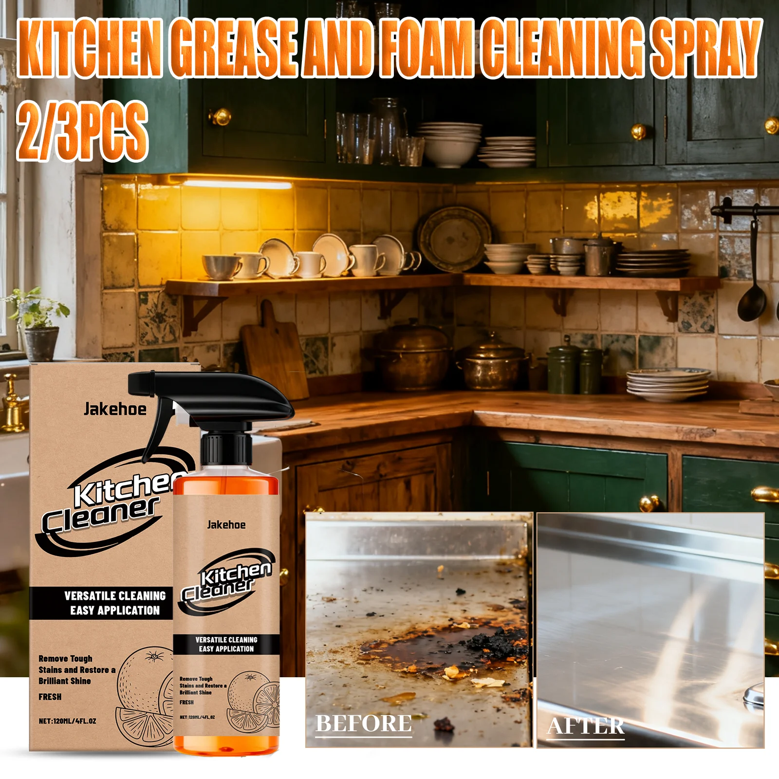 Jakehoe кухонный очиститель пены-спрей, сверхмощный обезжириватель для плиты, вытяжки, духовки, жиро, пятновыводитель, легко ополаскиваемый, бутылка 120 мл
Jakehoe кухонный очиститель пены-спрей, сверхмощный обезжириватель для плиты, вытяжки, духовки, жиро, пятновыводитель, легко ополаскиваемый, бутылка 120 мл