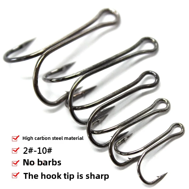 20pcs High Carbon Steel Double Fishing Hooks with Barbs – for Soft Lure & Offshore Angling Tackle
20pcs High Carbon Steel Double Fishing Hooks with Barbs – for Soft Lure & Offshore Angling Tackle
