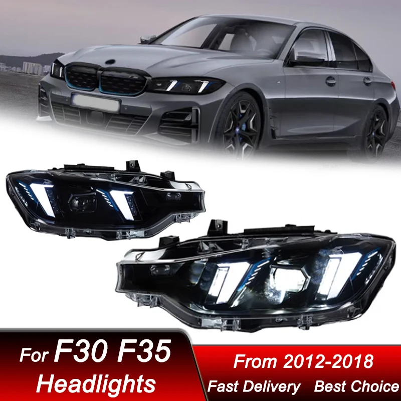 Автомобильные светодиодные фары для BMW 3 серии F30 F35 2013-2018, новый популярный стиль, светодиодные фары в сборе, обновленный комплект аксессуаров для линз проектора
Автомобильные светодиодные фары для BMW 3 серии F30 F35 2013-2018, новый популярный стиль, светодиодные фары в сборе, обновленный комплект аксессуаров для линз проектора