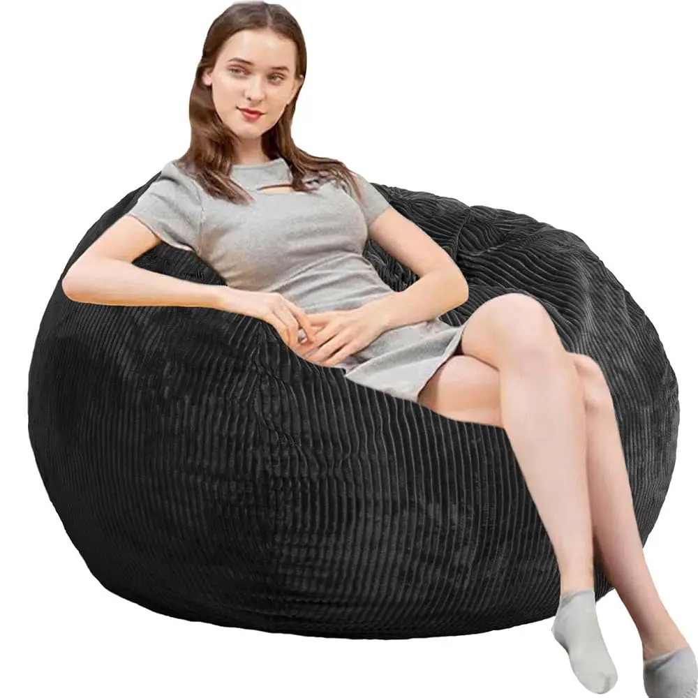 Bean Bag Chairs With Faux Rabbit Fur Cover, 4 Ft Giant Memory Foam Bean Bag Chairs For Adults/Teens With Filling,Ultra Soft
Bean Bag Chairs With Faux Rabbit Fur Cover, 4 Ft Giant Memory Foam Bean Bag Chairs For Adults/Teens With Filling,Ultra Soft