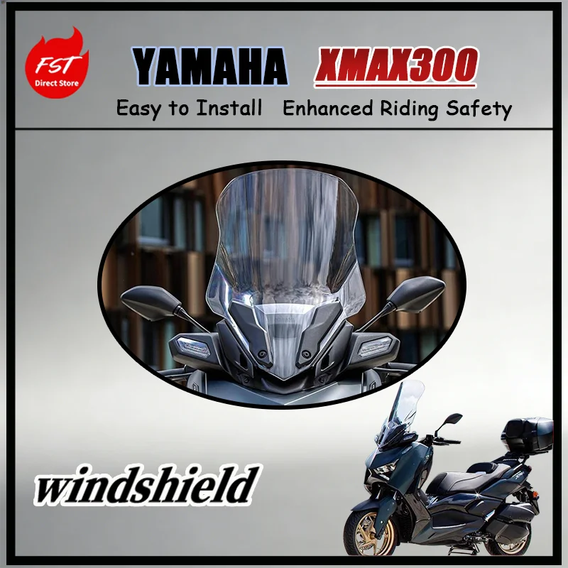 Для Yamaha XMAX300: Яркое, прозрачное, приподнятое ветровое стекло с светопропускающей структурой, уменьшающей полное визуальное затмение
Для Yamaha XMAX300: Яркое, прозрачное, приподнятое ветровое стекло с светопропускающей структурой, уменьшающей полное визуальное затмение