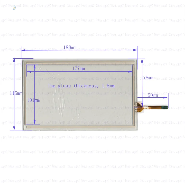 ZhiYuSun 8Inch A191109 4Wire Resistive 188*115mm TouchScreen Panel Digitizer TOUCHSENSOR for GPS CAR 188*115
ZhiYuSun 8Inch A191109 4Wire Resistive 188*115mm TouchScreen Panel Digitizer TOUCHSENSOR for GPS CAR 188*115