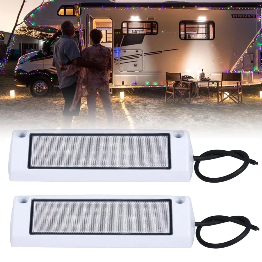 2pcs/set 9" RV Exterior Light Outdoor Porch Lighting Cool White Flood Beam 12-28V DC LED White shell for RVs/Trailer/Camper
2pcs/set 9" RV Exterior Light Outdoor Porch Lighting Cool White Flood Beam 12-28V DC LED White shell for RVs/Trailer/Camper