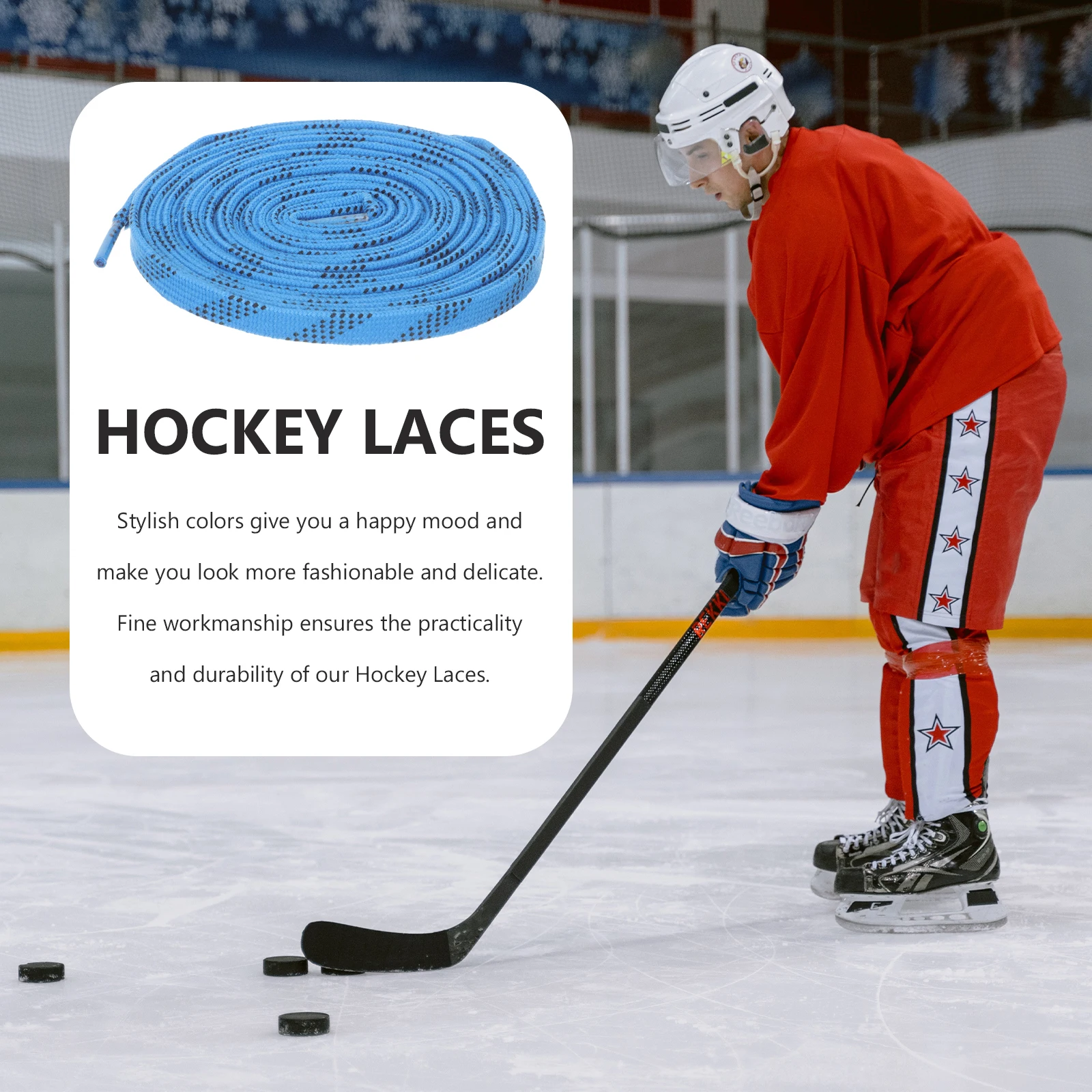 1pcs Hockey Shoelaces Polyester Elastic Durable Stylish Colors Trainers Skate Roller Skates Ice Accessories -resistant
1pcs Hockey Shoelaces Polyester Elastic Durable Stylish Colors Trainers Skate Roller Skates Ice Accessories -resistant