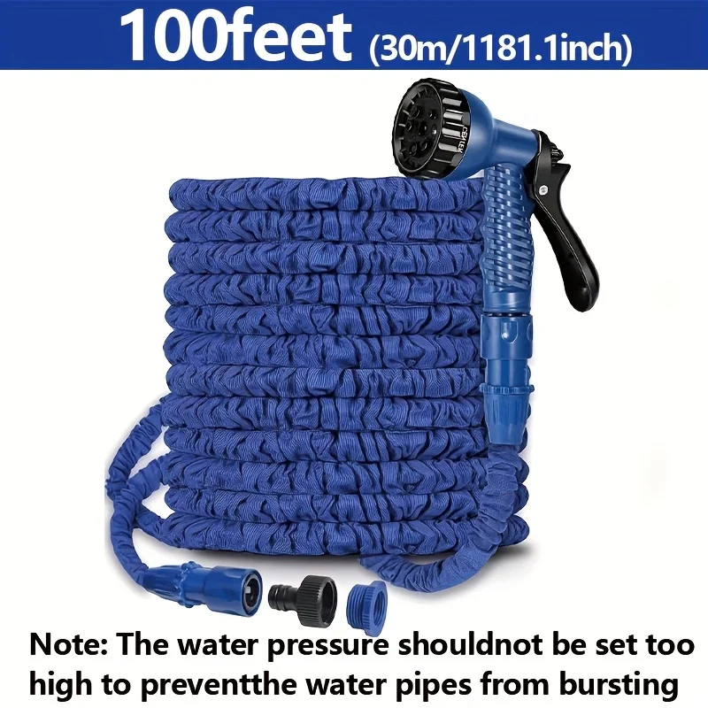 25FT-200FT Expandable Magic Hose Lightweight Design Durable Materials 7 Water Spraying Functions Gun Home Garden Watering Tools
25FT-200FT Expandable Magic Hose Lightweight Design Durable Materials 7 Water Spraying Functions Gun Home Garden Watering Tools