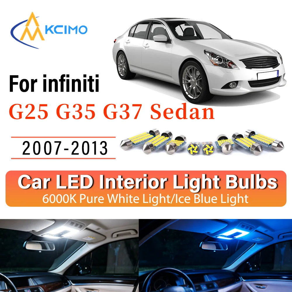 Interior Lighting Kit For infiniti G25 G35 G37 Sedan 2007-2013 LED Bulbs for Dome Map Door Trunk License Plate Light
Interior Lighting Kit For infiniti G25 G35 G37 Sedan 2007-2013 LED Bulbs for Dome Map Door Trunk License Plate Light