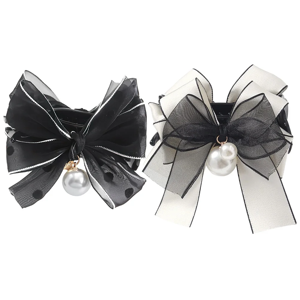 2Pcs Bow Hair Claw Clips Pearl Hairpin for Women Small Hair Clamps Perfect for Weddings Office Travel Daily Life
2Pcs Bow Hair Claw Clips Pearl Hairpin for Women Small Hair Clamps Perfect for Weddings Office Travel Daily Life