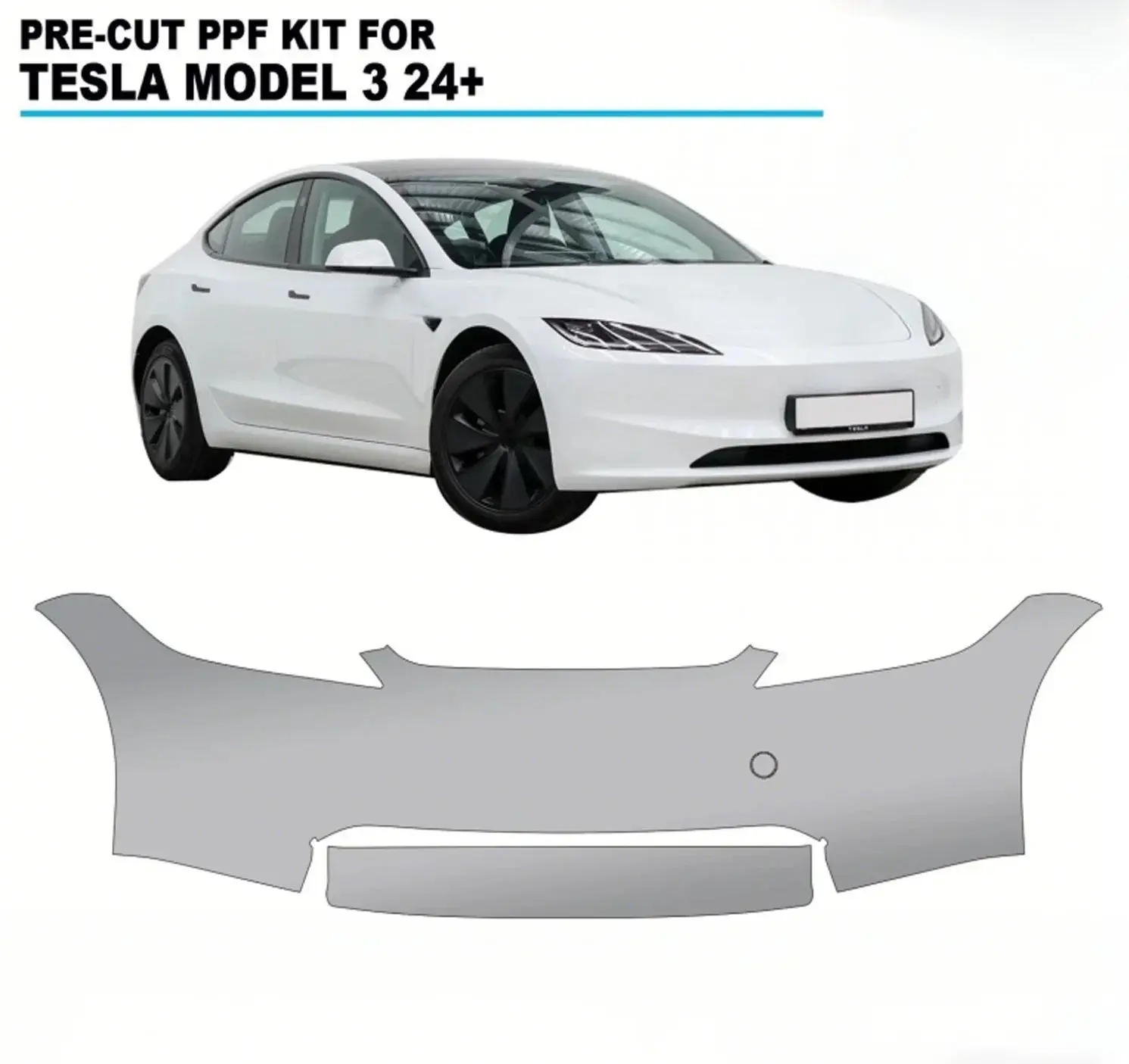 For Tesla Model 3 2024 2025 TPU Body Bumper Pre-cut PPF Kit Paint Protection Film Self-Healing Scratch-resistant Transparent
For Tesla Model 3 2024 2025 TPU Body Bumper Pre-cut PPF Kit Paint Protection Film Self-Healing Scratch-resistant Transparent