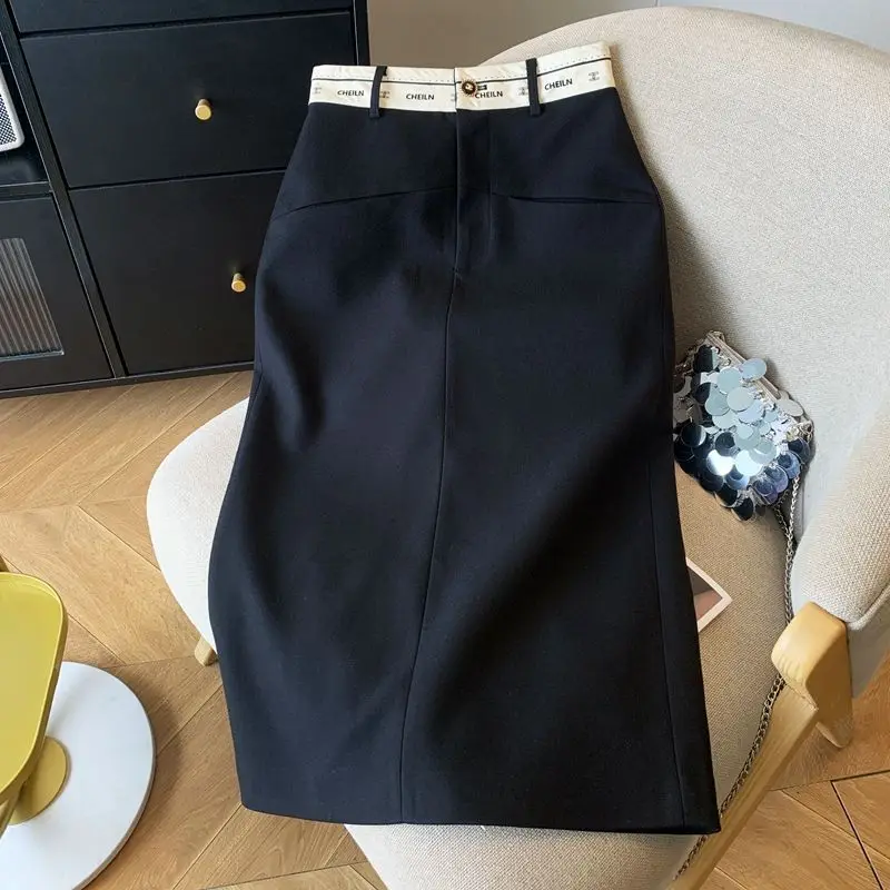 Women Summer Simplicity Office Lady Solid Color High Waist Suit Skirt Ladies Fashion Letter All-match Appear Thin A-line Skirt
Women Summer Simplicity Office Lady Solid Color High Waist Suit Skirt Ladies Fashion Letter All-match Appear Thin A-line Skirt