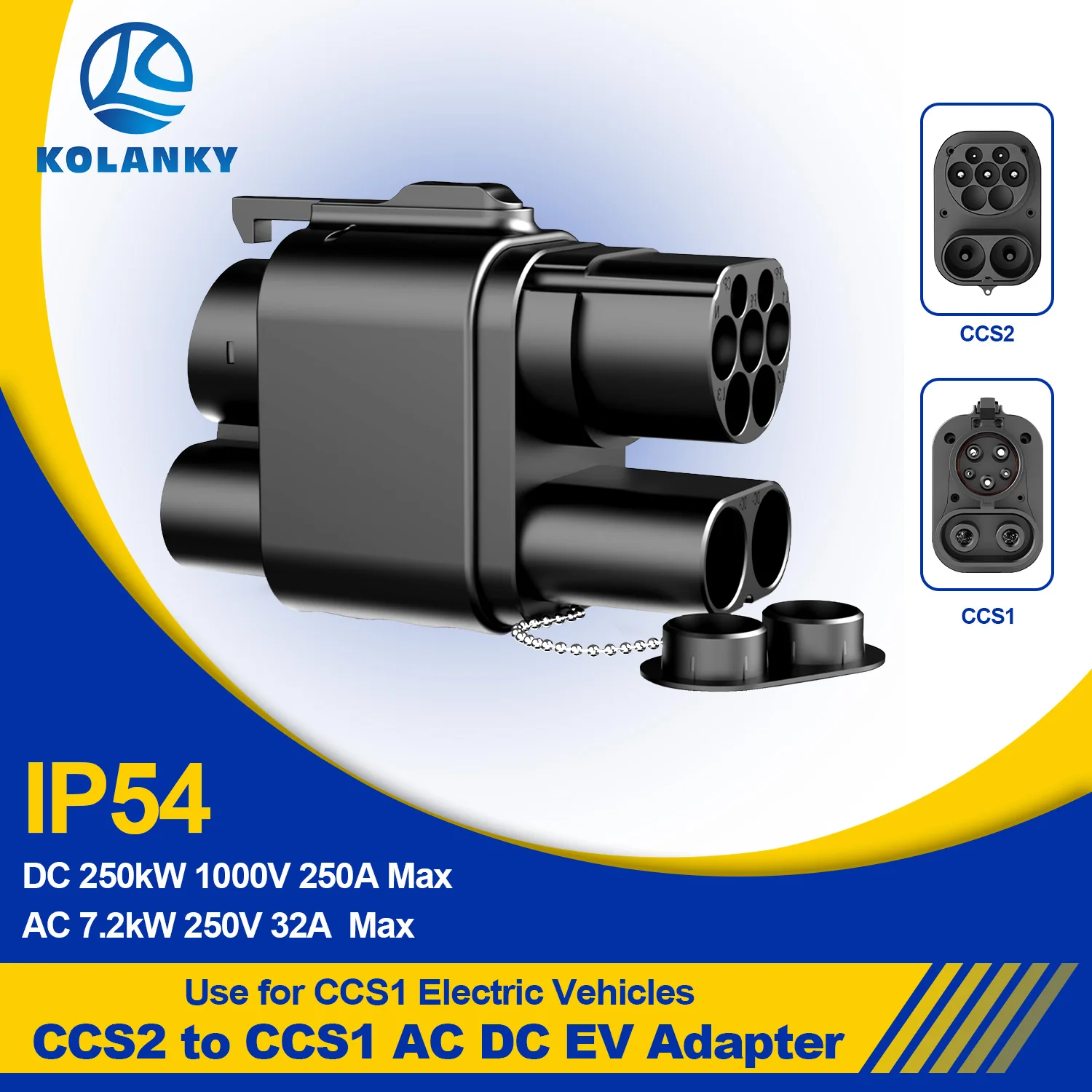 Адаптер Kolanky CCS2 to CCS1 EV 250A 250kW Max CCS2 to CCS1 DC+AC Зарядное устройство для электромобилей DC 1000V Max Адаптер для быстрой зарядки Ev
Адаптер Kolanky CCS2 to CCS1 EV 250A 250kW Max CCS2 to CCS1 DC+AC Зарядное устройство для электромобилей DC 1000V Max Адаптер для быстрой зарядки Ev