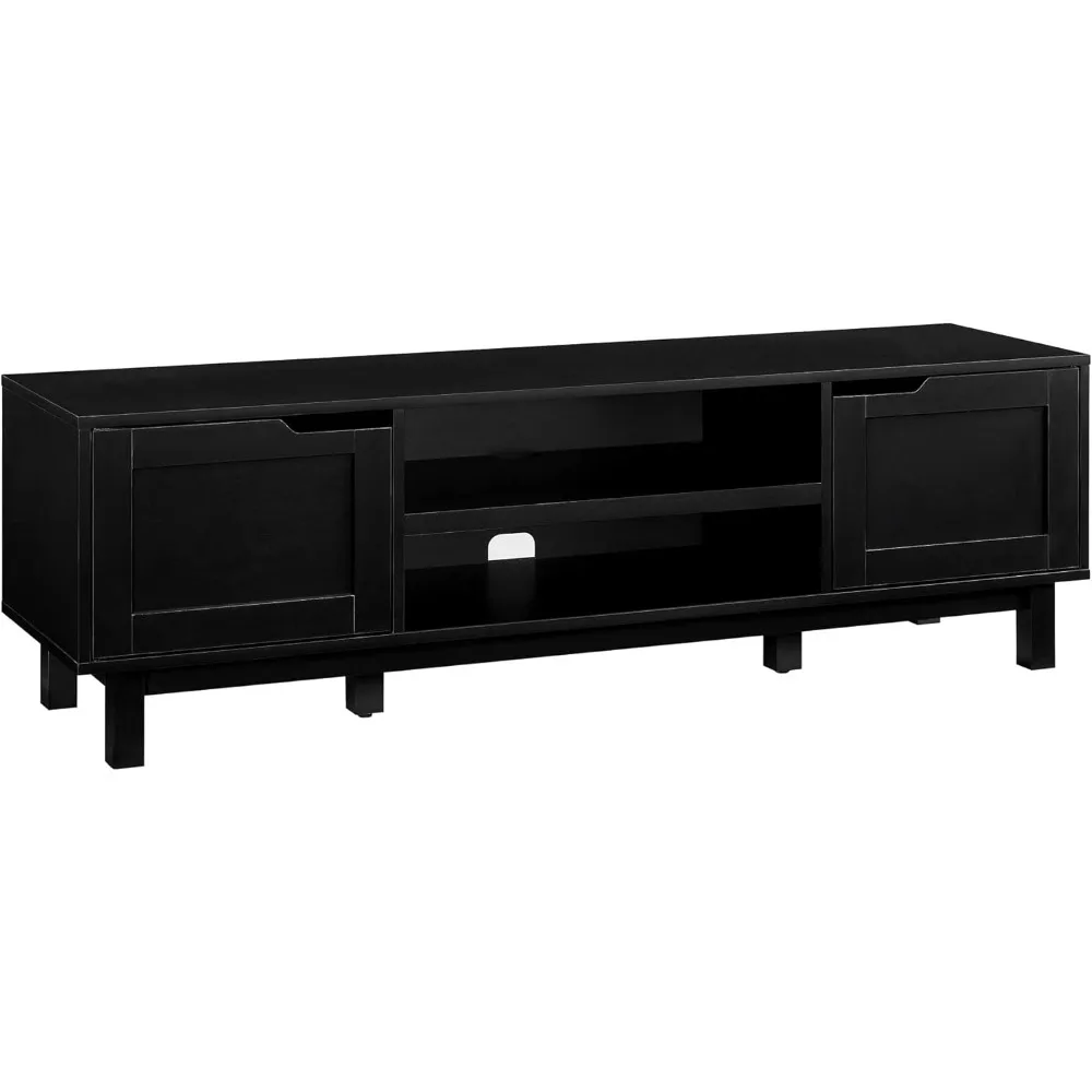 Modern Pull-Open Door Low Stand for TVs up to 65 Inches, 58 Inch, Solid Black
Modern Pull-Open Door Low Stand for TVs up to 65 Inches, 58 Inch, Solid Black