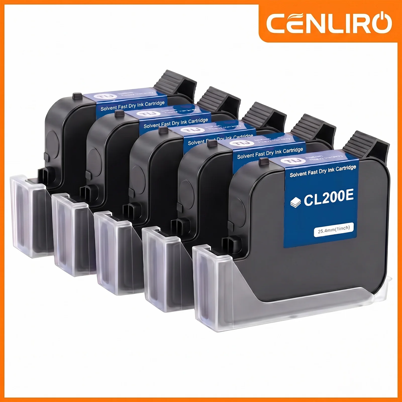 Cenliro 25.4mm Solvent Ink Cartridge CL200E Quick Dry High Adhesion Waterproof for Most Material Handheld Online Printer 1/2/5pc
Cenliro 25.4mm Solvent Ink Cartridge CL200E Quick Dry High Adhesion Waterproof for Most Material Handheld Online Printer 1/2/5pc